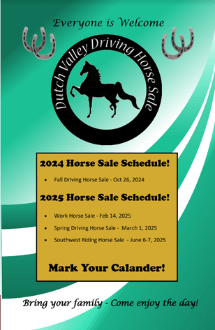 Image for 13th Annual Dutch Valley Driving Horse Sale, Platteville WI