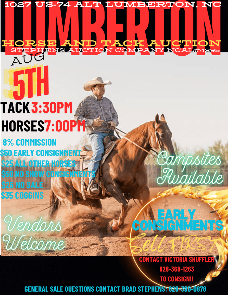 Image for Lumberton Horse and Tack Auction August 2024