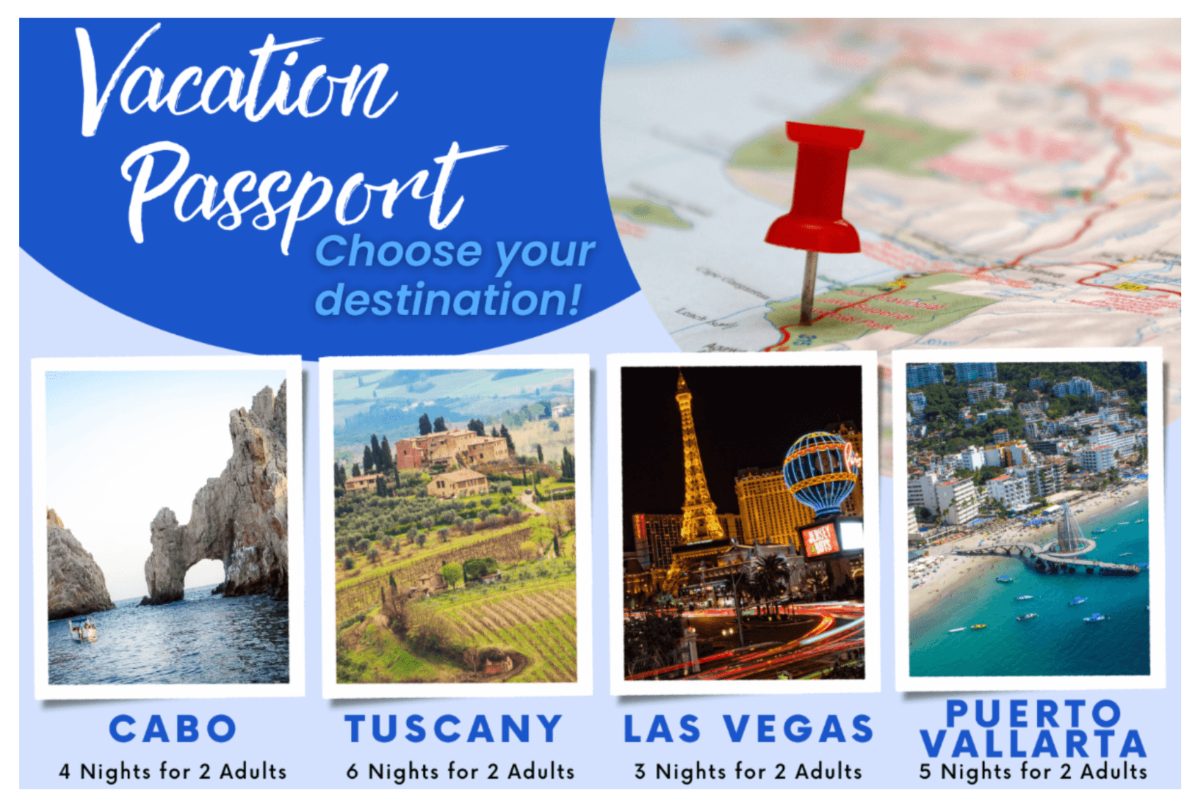 Image for Vacation Passport Raffle - Florida Auctioneers Association