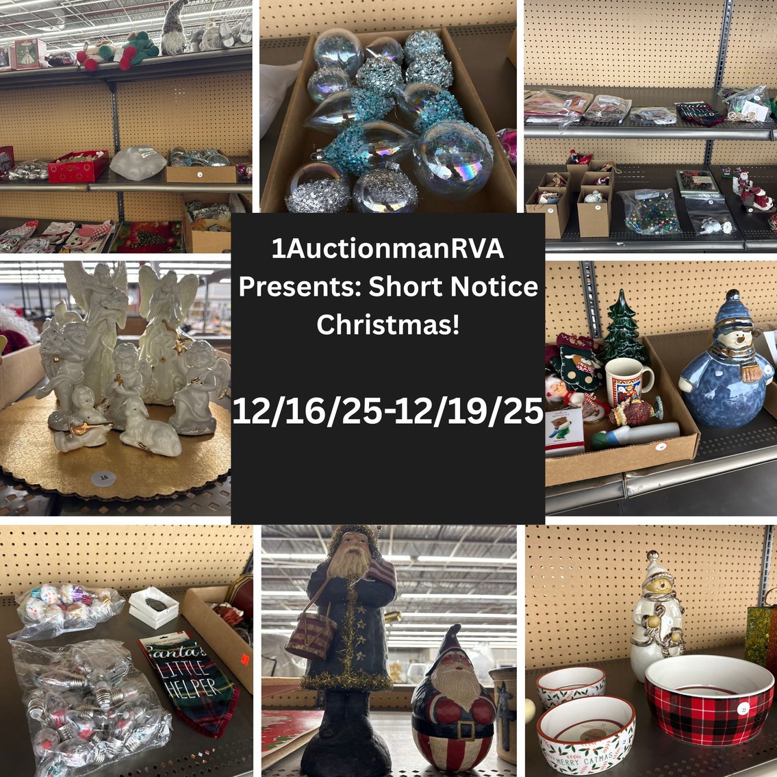 Image for 1AuctionmanRVA Presents: Short Notice Christmas!