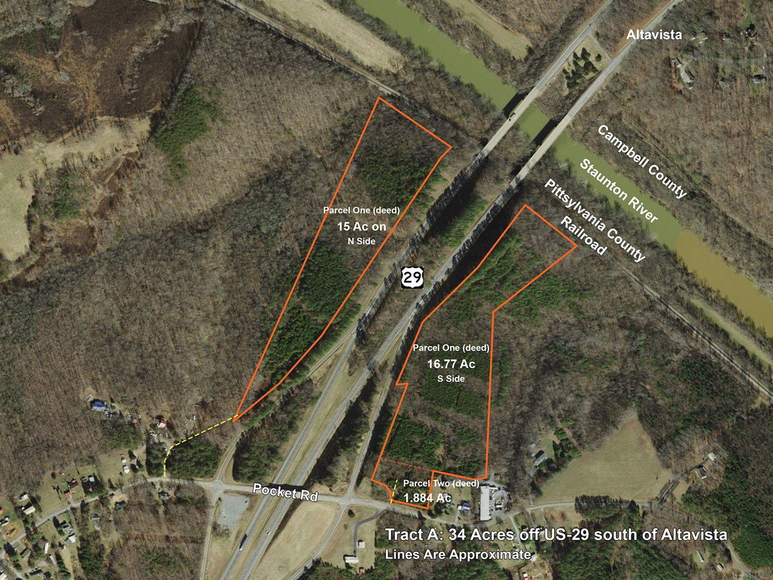 Image for Multi-Parcel Land Auction in Pittsylvania County VA