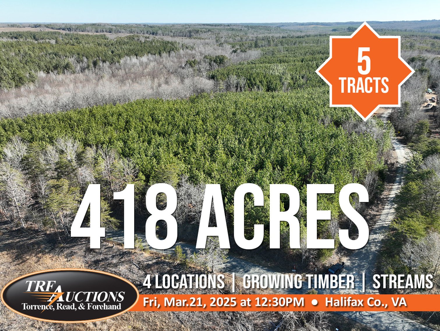 Image for 418 Acres - 4 Locations in Halifax County