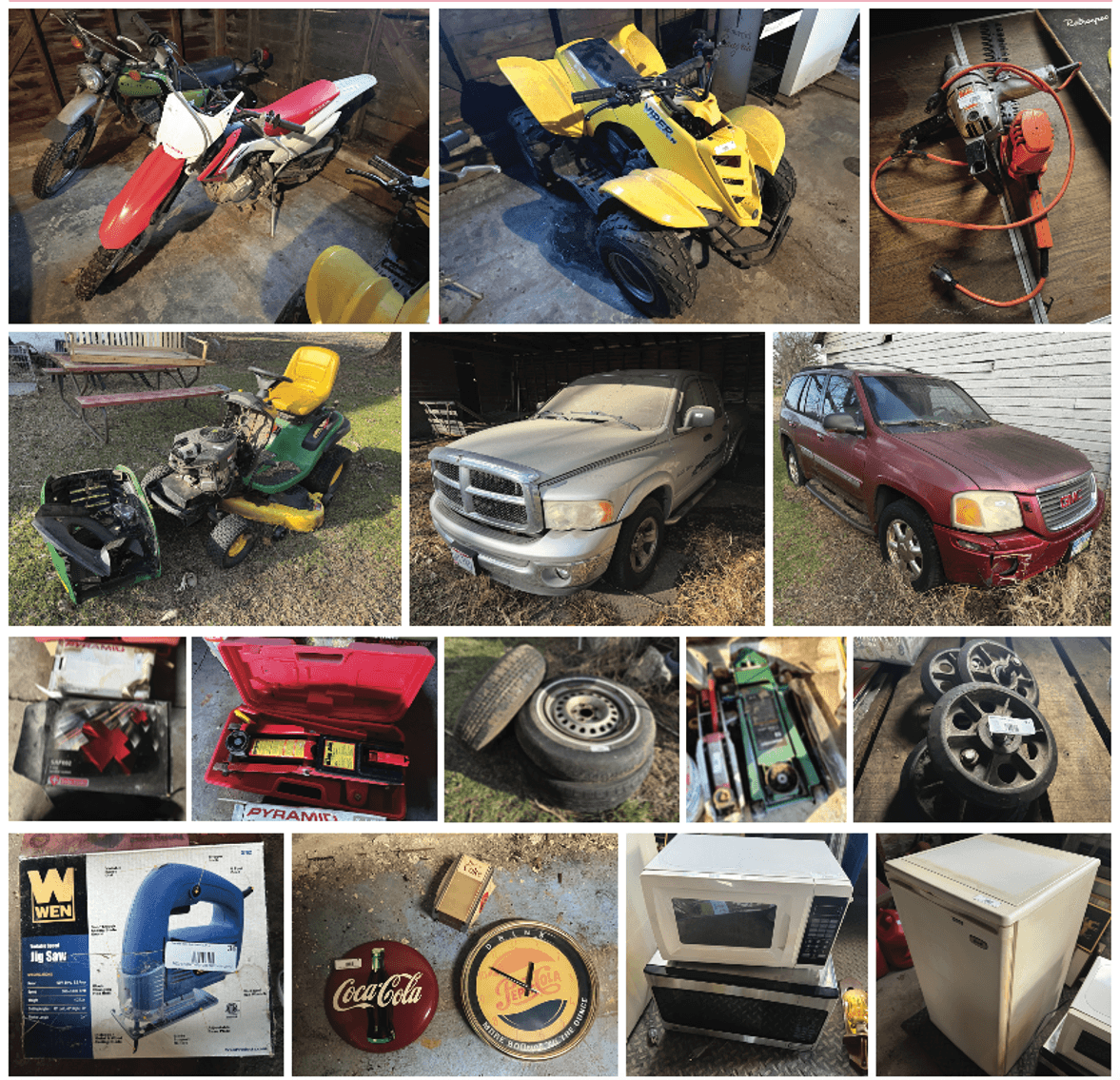 Image for (Maumee OH) Moving Auction, Dirt Bikes, Barn Items, Household, Truck Body, Engine, Scrap (Garden Rd.)