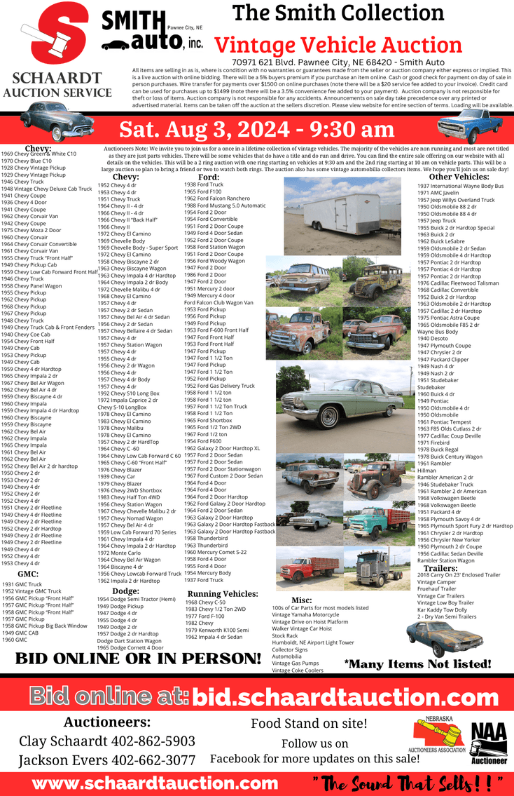 Image for The Smith Collection: Vintage Vehicle Auction