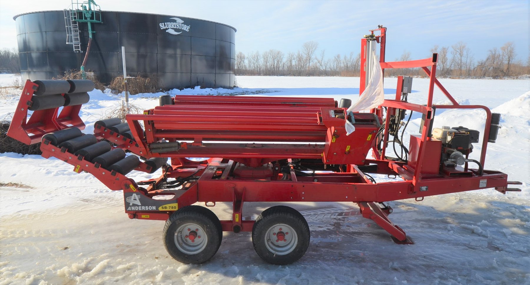 Image for NH BB940A BALER, ANDERSON BALE WRAPPER AND TRAILER, KRONE RAKE AND MORE!