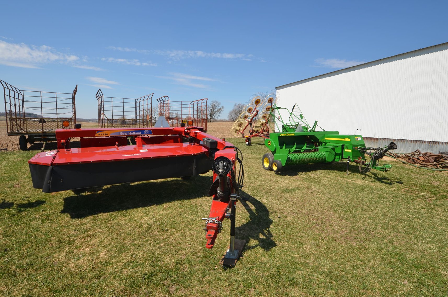 Image for JD 328 BALER, NH DISCBINE, AND OTHER HAY EQUIPMENT - Augusta, WI