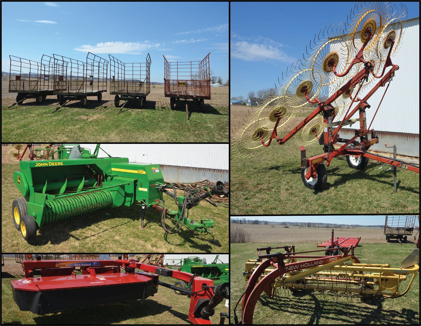 Image for JD 328 BALER, NH DISCBINE, AND OTHER HAY EQUIPMENT - Augusta, WI
