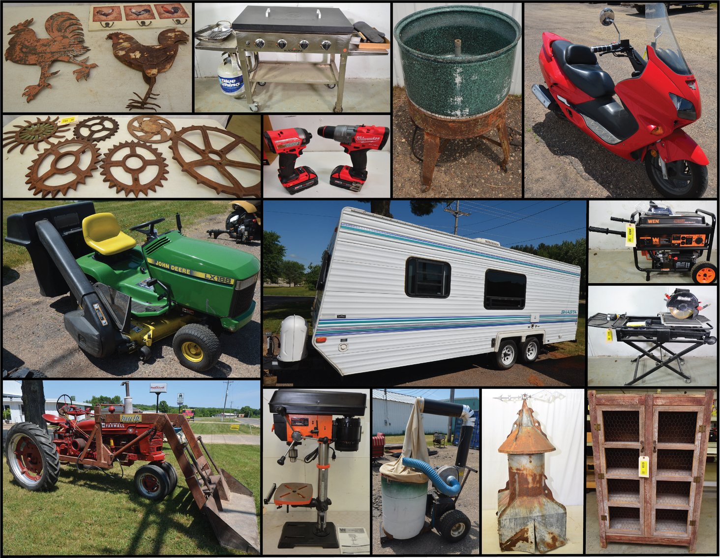 Image for FARMALL “H”, JD LAWN MOWER, HONDA SCOOTER, TOOLS, WOODWORKING TOOLS, AND MORE - Mondovi, WI