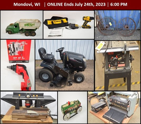CRAFTSMAN LAWNMOWER, WOOD WORKING TOOLS, SHOP TOOLS AND MORE! - Mondovi, WI