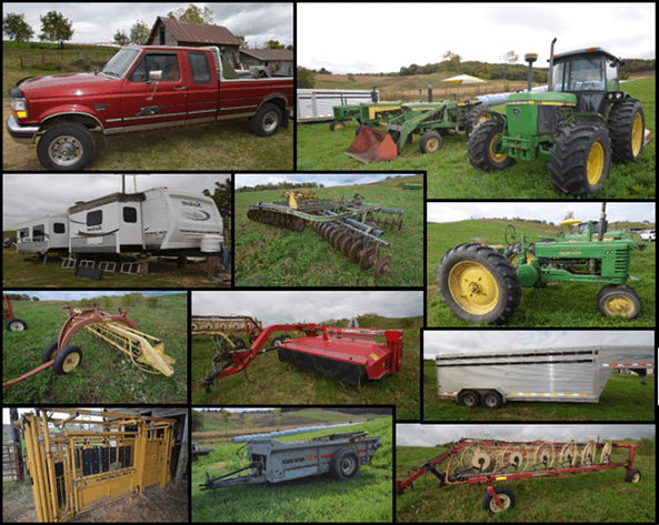 TRACTORS, HAY & TILLAGE EQUIP,  LIVESTOCK EQUIP, TOOLS AND MORE! - Mondovi, WI
