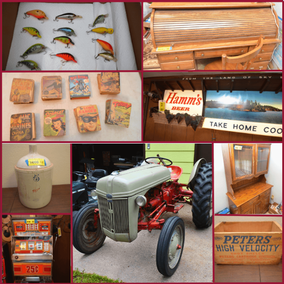 Image for FORD TRACTOR, TOOLS, FISHING LURES, BEER SIGNS, PERSONAL PROPERTY - Hager City, WI