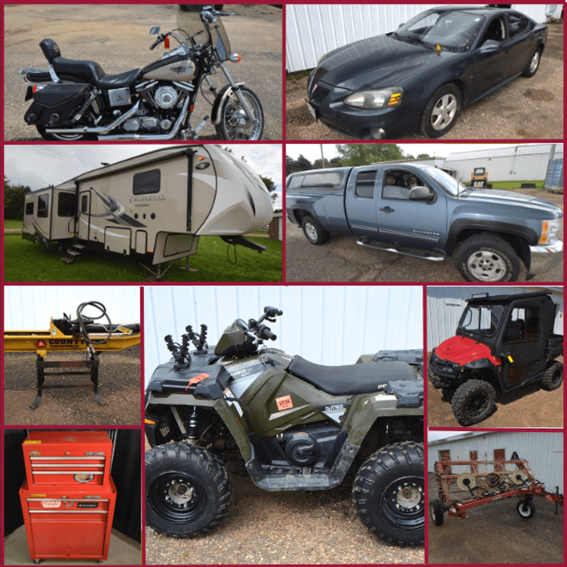 Image for CAMPERS, TRACTOR, VEHICLES, ATVS, TOOLS, AND MORE! - Mondovi, WI