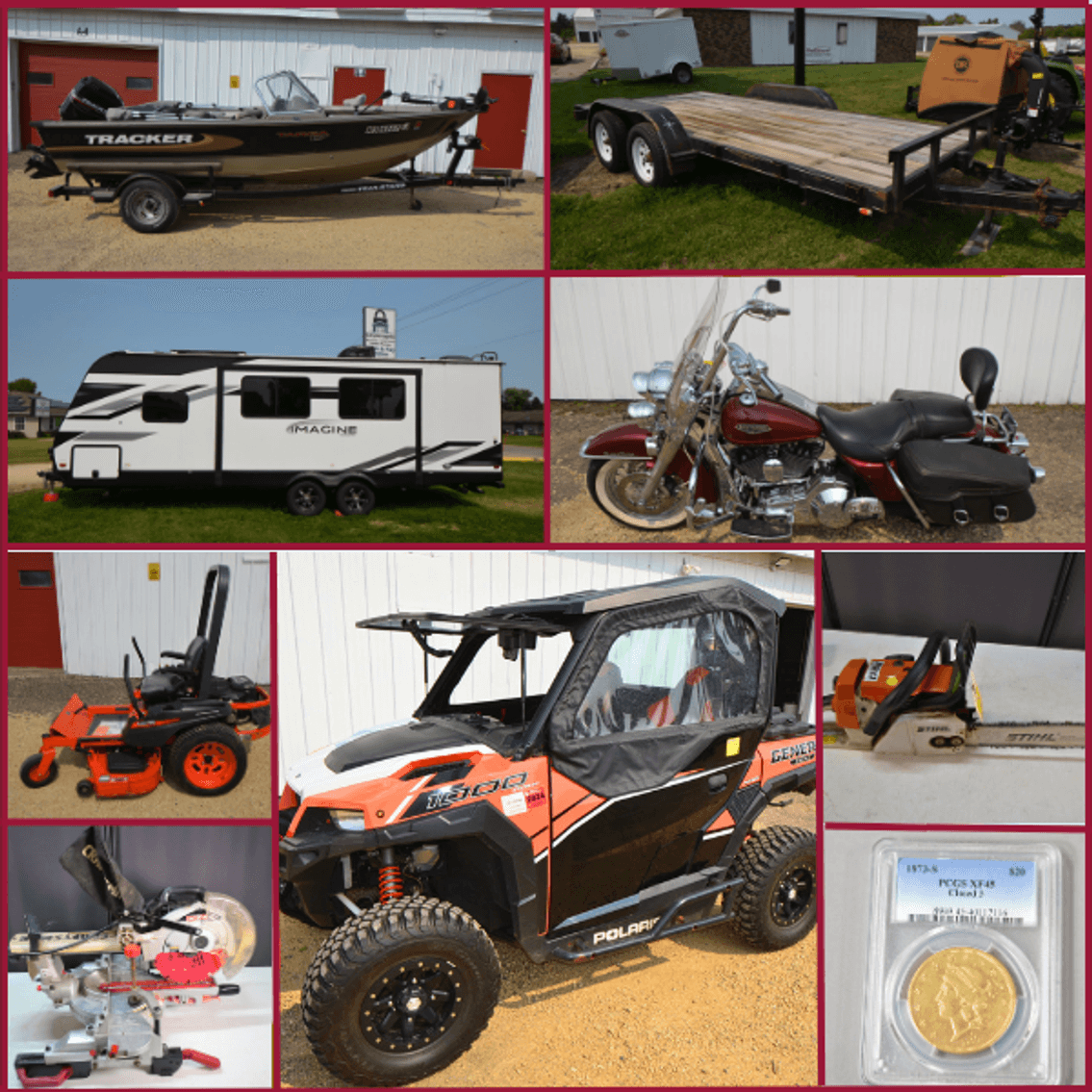 Image for CAMPER, UTV, HARLEY, BOATS, COINS, AND MORE! - Mondovi, WI