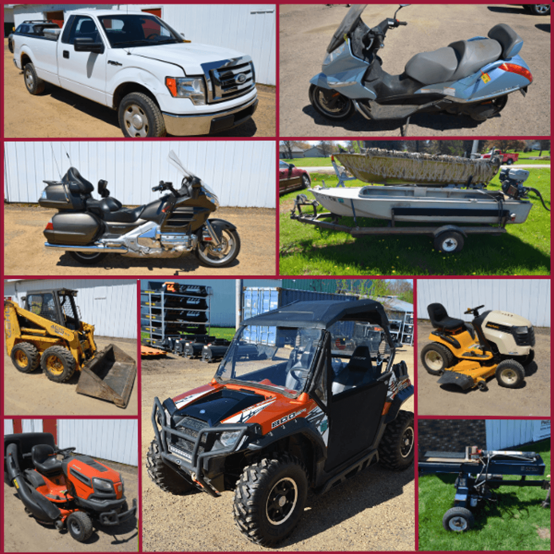 Image for POLARIS RZR, HONDA MOTORCYCLE, TRUCKS, BOATS, MOWERS, TOOLS, and MORE! - Mondovi, WI