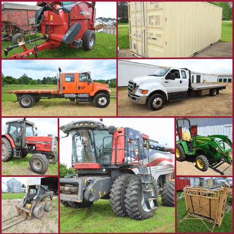JULY VEHICLES, FARM, AND HEAVY EQUIPMENT - Multiple Locations, WI