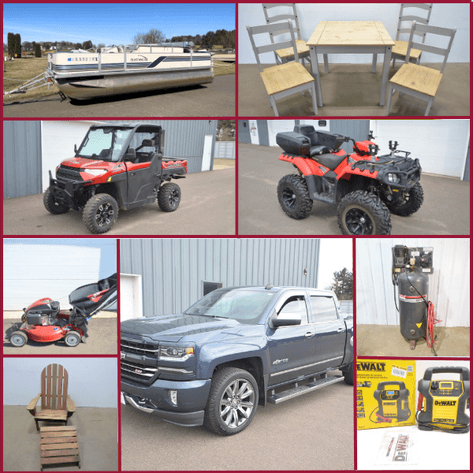CHEVY TRUCK, ATVS, TOOLS, FURNITURE AND MORE - Mondovi, WI
