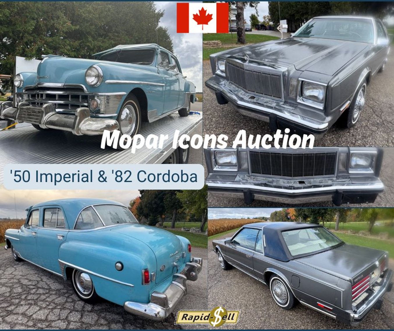 Image for Mopar Icons Auction: ‘50 Imperial & ‘82 Cordoba - Guelph