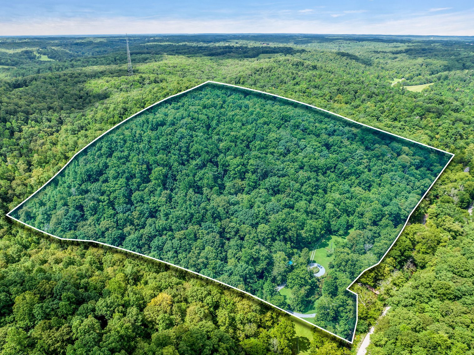 Image for Caney Fork Creek - 22 acres of Amazing Nature + Comfortable Old Log Cabin + Guest House + Shop