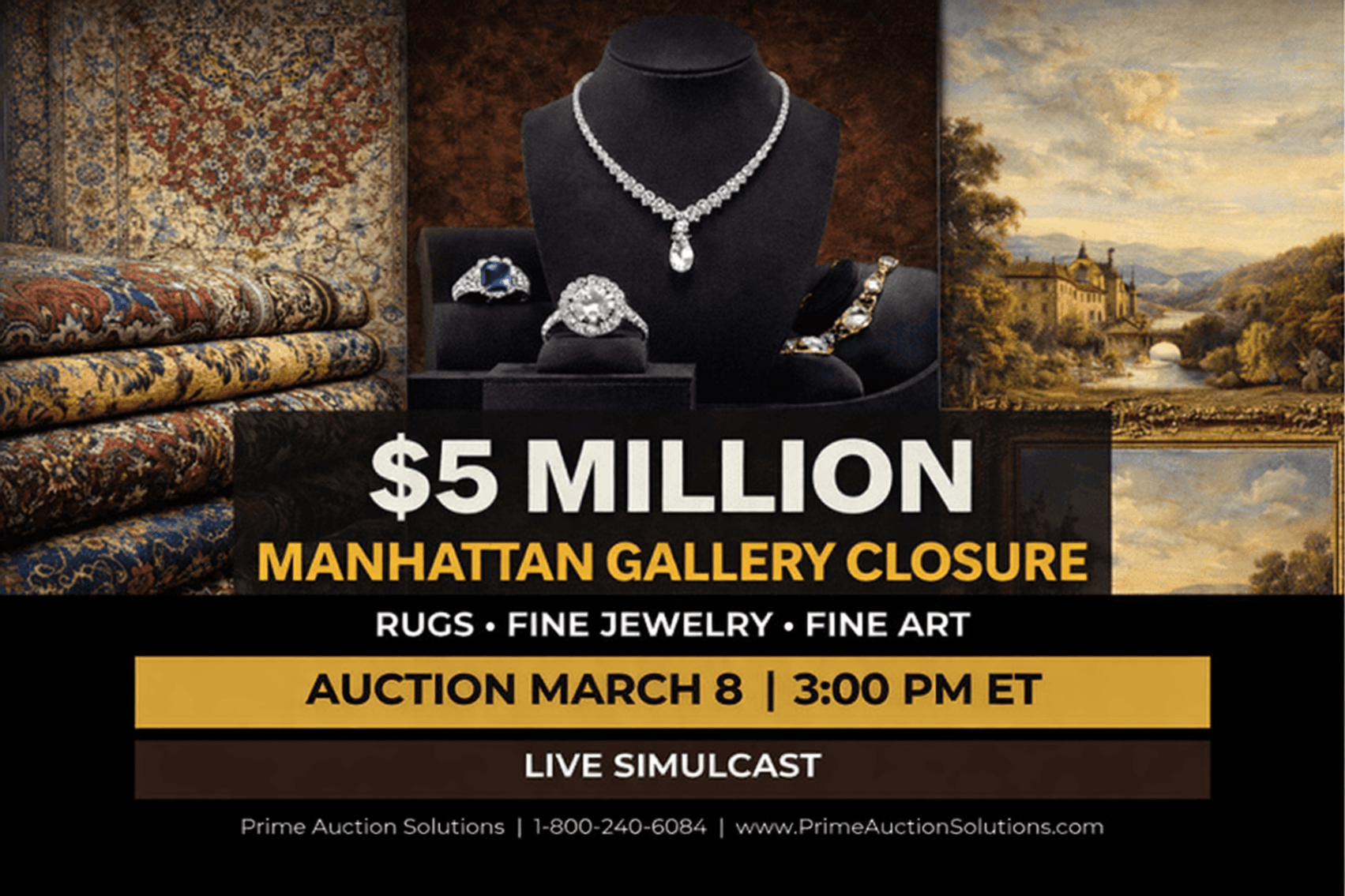 Image for $5 Million Manhattan Fine Rug Gallery Closure, Online Auction