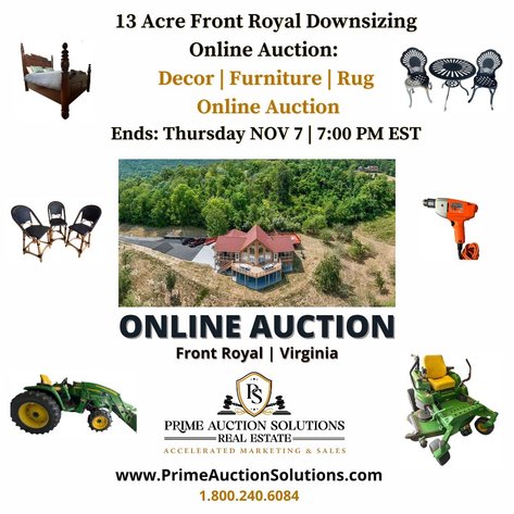 Image for Front Royal 13 Acre Chalet Downsizing Online Auction