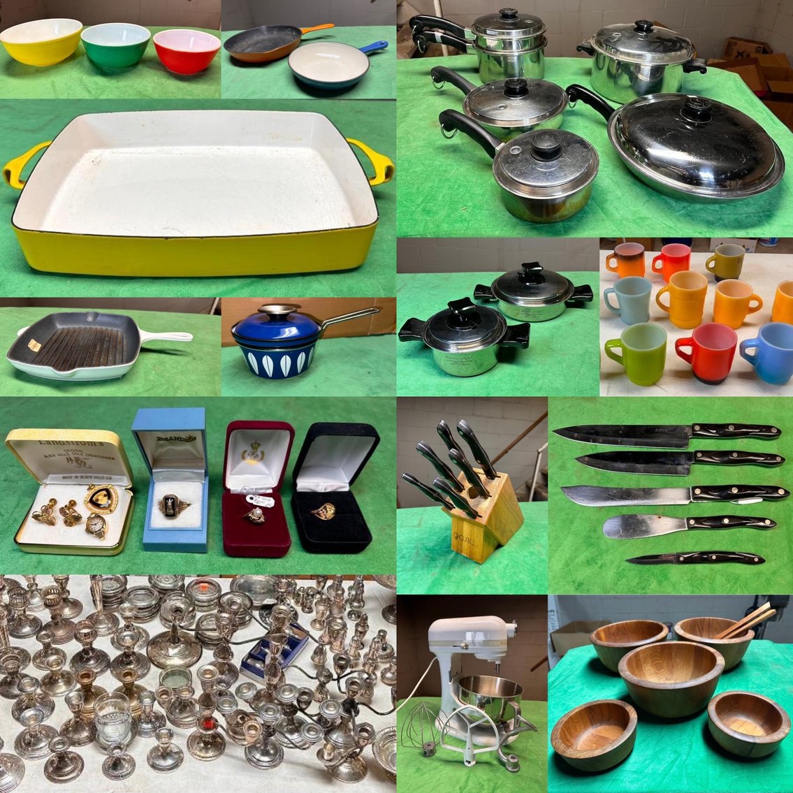 Image for Vintage Kitchenwares, Cookware, Costume Jewelry Estate
