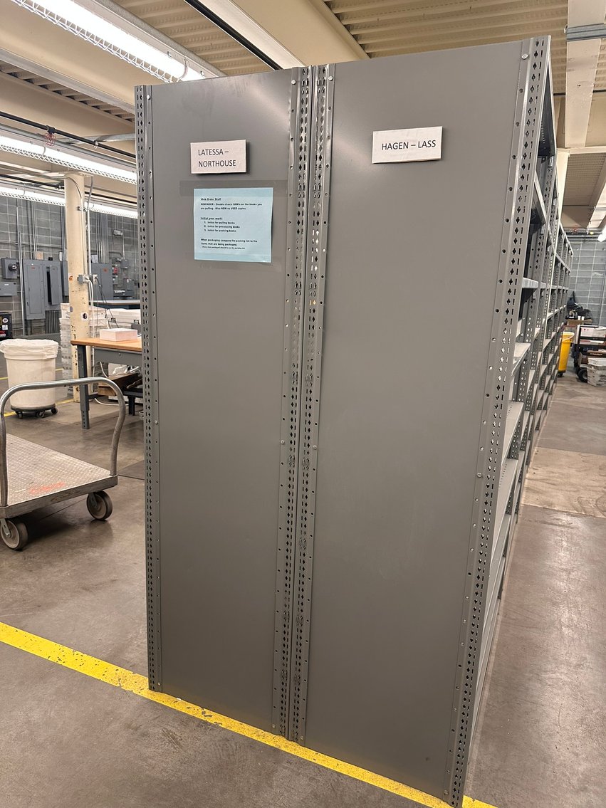 Image for Heavy-Duty Steel Shelving and Pallet Racking, Omaha, NE College Mail Center