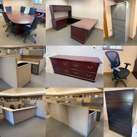 Image for High-Quality Office Furniture, Fixtures & Cubicles - NO RESERVES or MINIMUMS (Blair, NE)