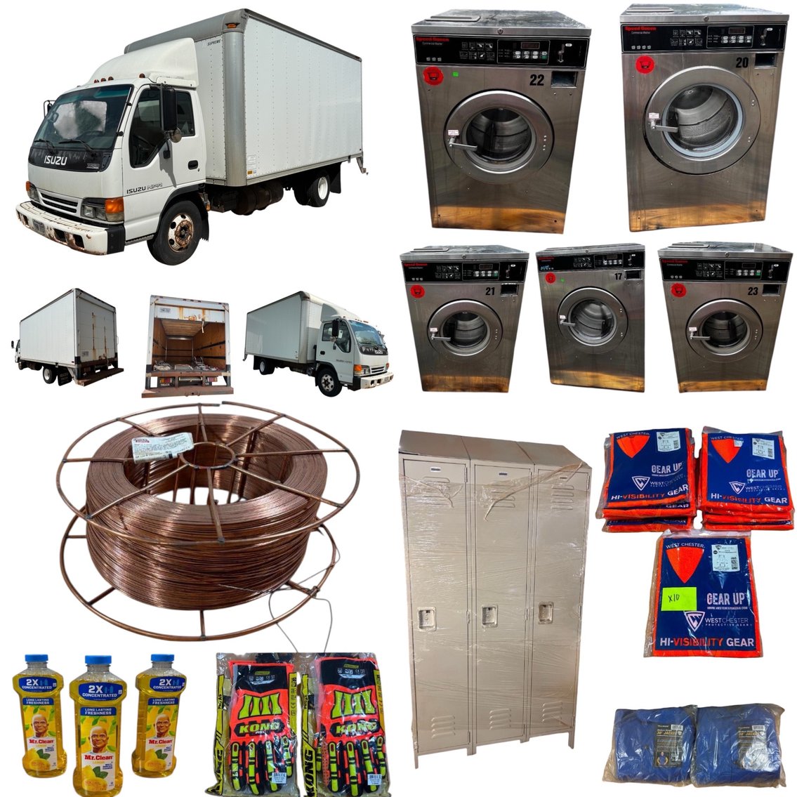 Image for New Industrial Products, Box Truck, Commercial Laundromat Speed Queen Washers