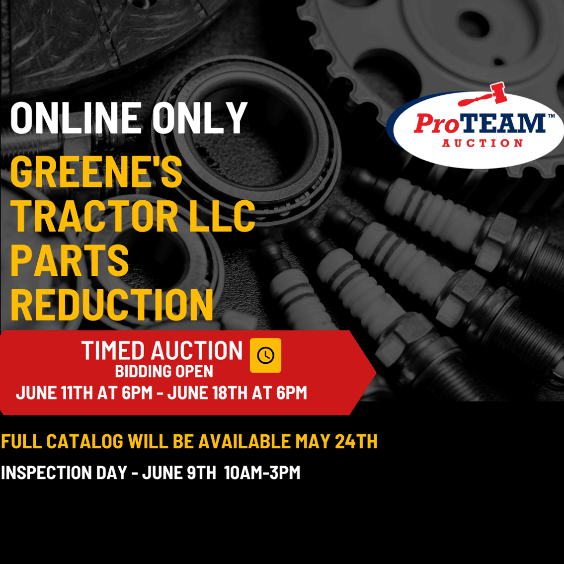 Image for ONLINE ONLY Greene's Tractor LLC Parts Reduction