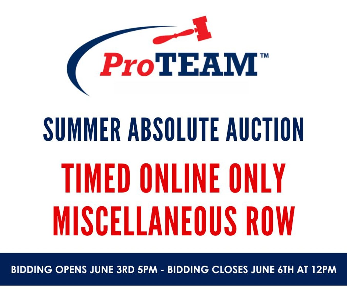 Image for Ring 6- ONLINE ONLY MISC. ROW (TIMED AUCTION)