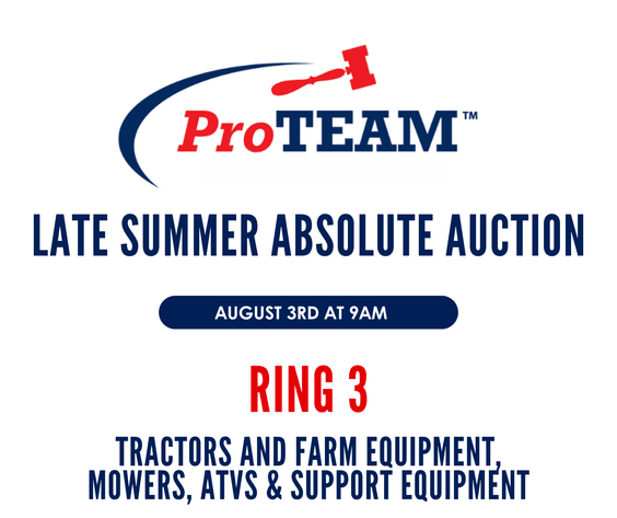 Image for RING 3 - 15th ANNUAL LATE SUMMER ABSOLUTE AUCTION