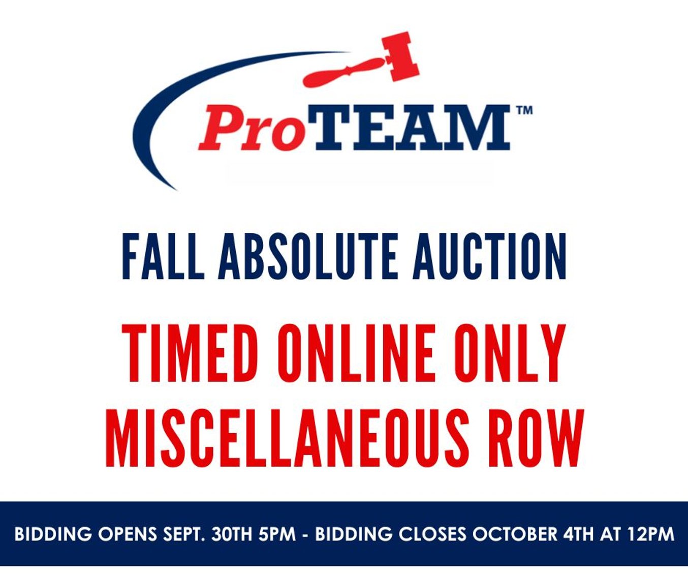 Image for RING 6- ONLINE ONLY MISC. ROW (TIMED AUCTION)