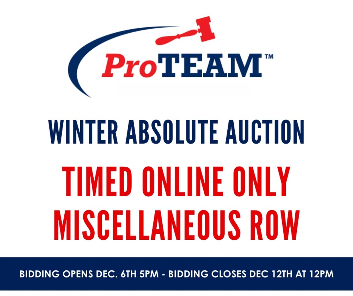 Image for RING 6- ONLINE ONLY MISC. ROW (TIMED AUCTION)