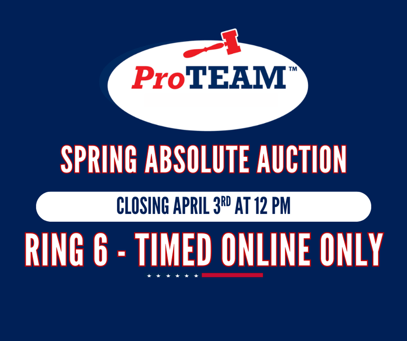 Image for RING 6 - 16th ANNUAL SPRING ABSOLUTE AUCTION