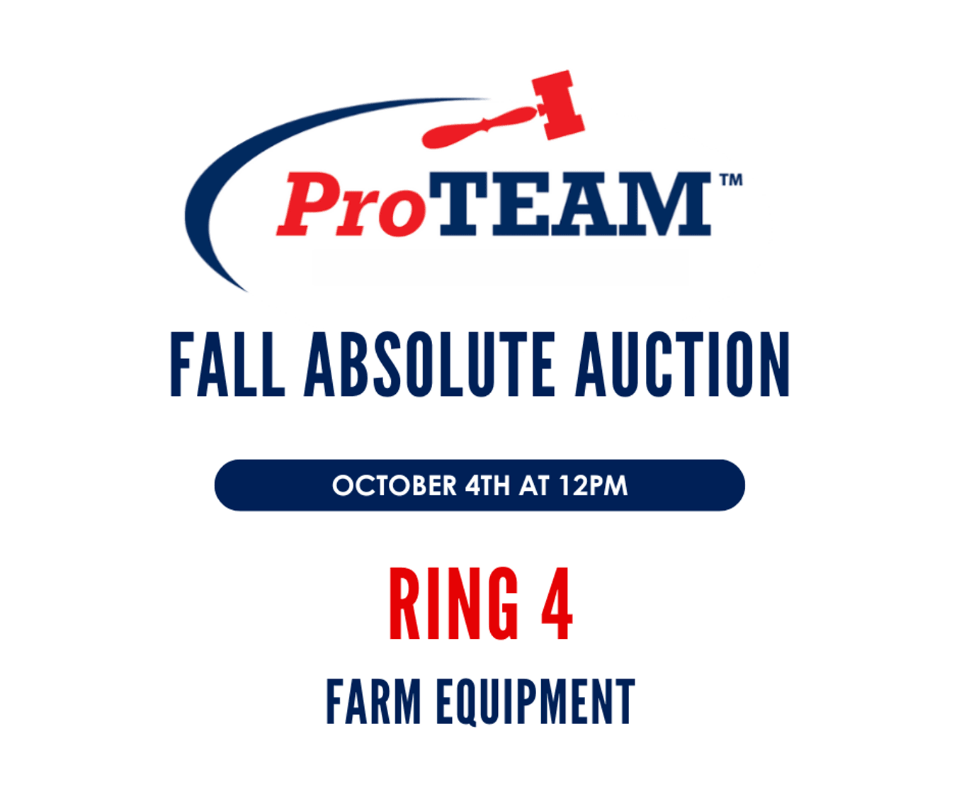 Image for RING 4 - 16th ANNUAL FALL ABSOLUTE AUCTION