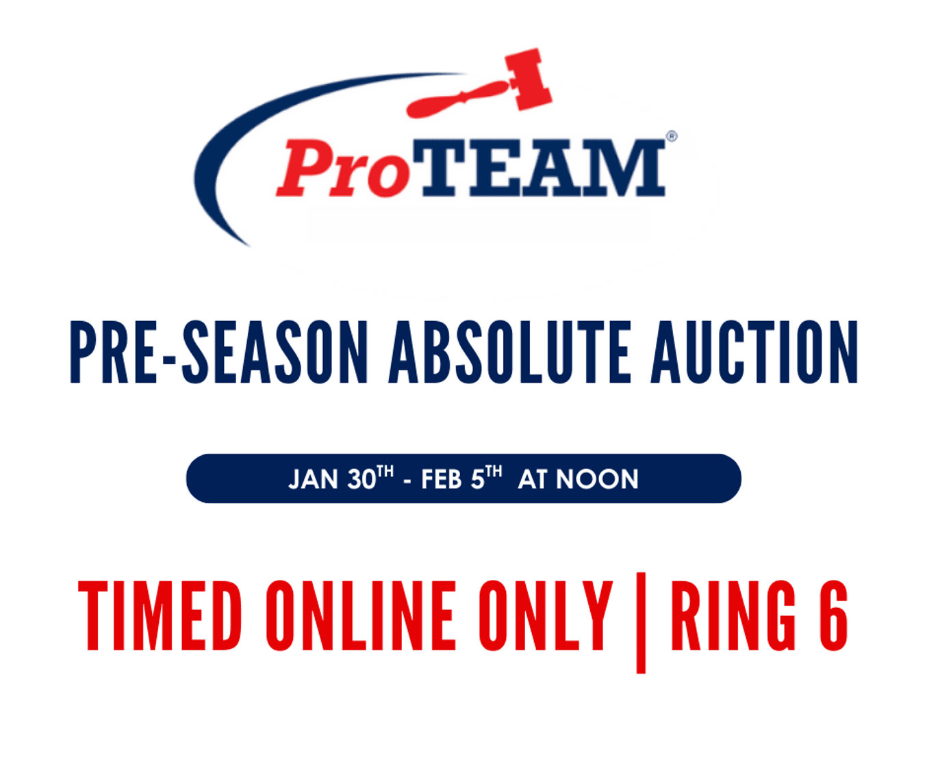 Image for RING 6 - 17 ANNUAL PRE-SEASON ABSOLUTE AUCTION