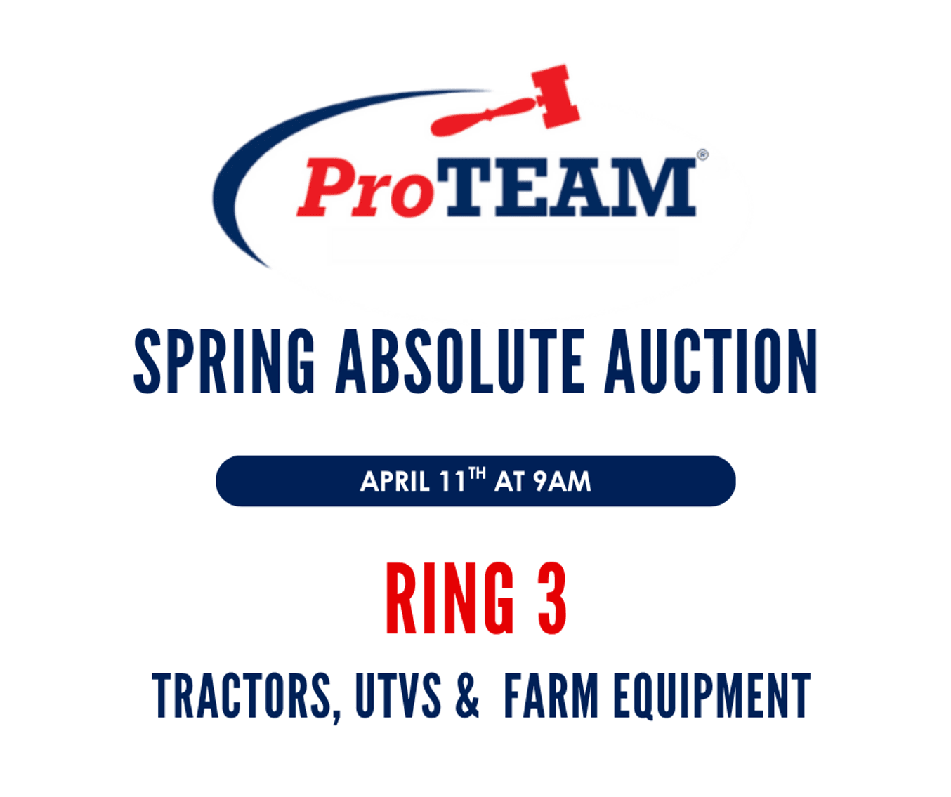 Image for RING 3 -17TH ANNUAL SPRING ABSOLUTE AUCTION