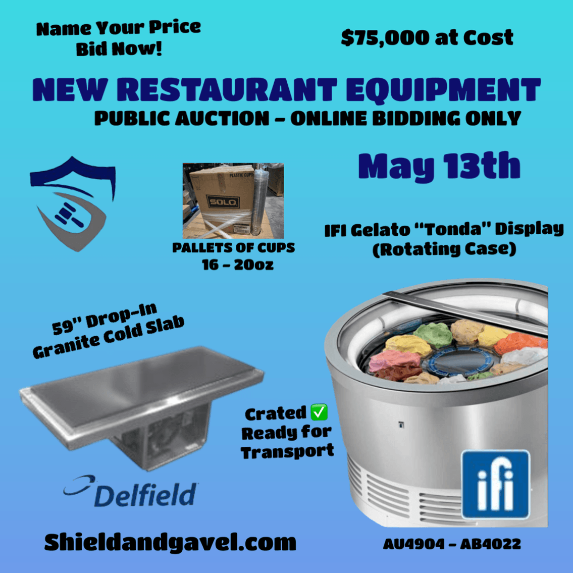 Image for (NEW) GELATO / RESTAURANT EQUIPMENT - DORAL, FL