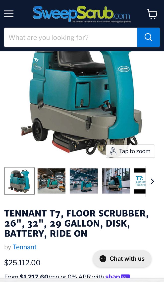 Image for COMMERCIAL CLEANING EQUIPMENT , OFFICE FURNTIURES & MORE