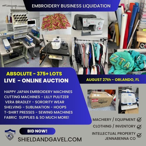 Image for BUSINESS LIQUIDATION - EMBROIDERY * MORE