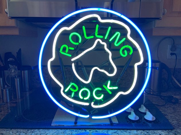 Image for BEER MEMORABILIA - NEON SIGNS, MIRRORS, GLASSWARE - ABSOLUTE