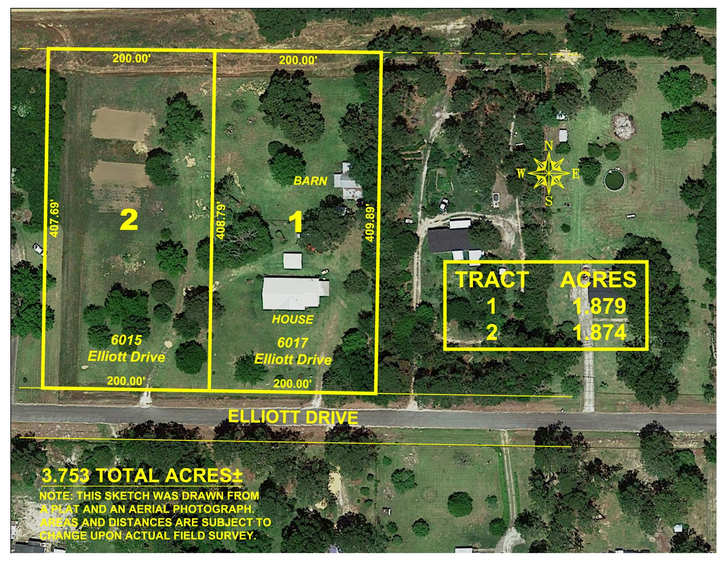 Image for RESERVE HAS BEEN MET! Brantley D. O'Neal Estate - Quiet Country Living! 1,717+/- SF Brick Ranch Style Home
