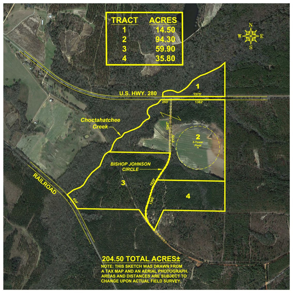 Image for The Minick Place - 204+/- Total Acres - Premium Recreational Tract - Row Crop Farmland - Choctahatchee Creek Frontage