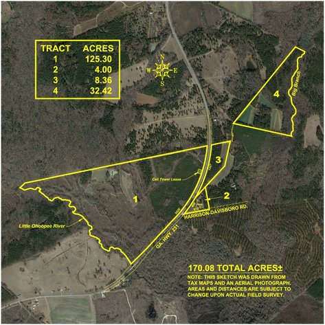 Image for 170+/- Acres - The Ohoopee River Retreat - Prime Recreational Land w/ Hunting Cabin Offered Divided & as a Whole