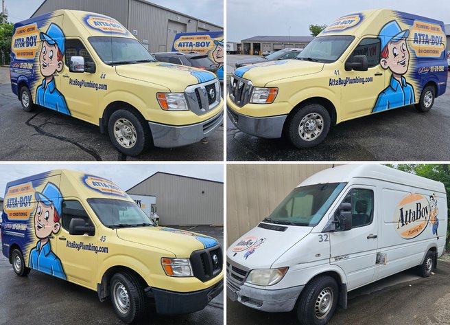 Image for Indianapolis, IN: (3) Nissan NV2500HD Vans and Dodge Sprinter 2500 Van from Attaboy Plumbing