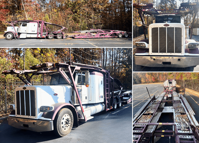 Image for Decatur (Atlanta), GA: 2012 Peterbilt 388 Car Hauler & Cottrell CX-09 Trailer