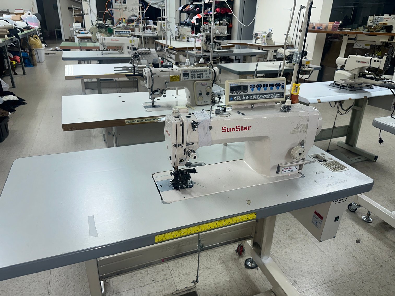 Image for Norcross (Atlanta) GA: Former Sewing Shop Assets- Sunstar Sewing Machines, Cutting Machines, Forklift, Fabrics & More