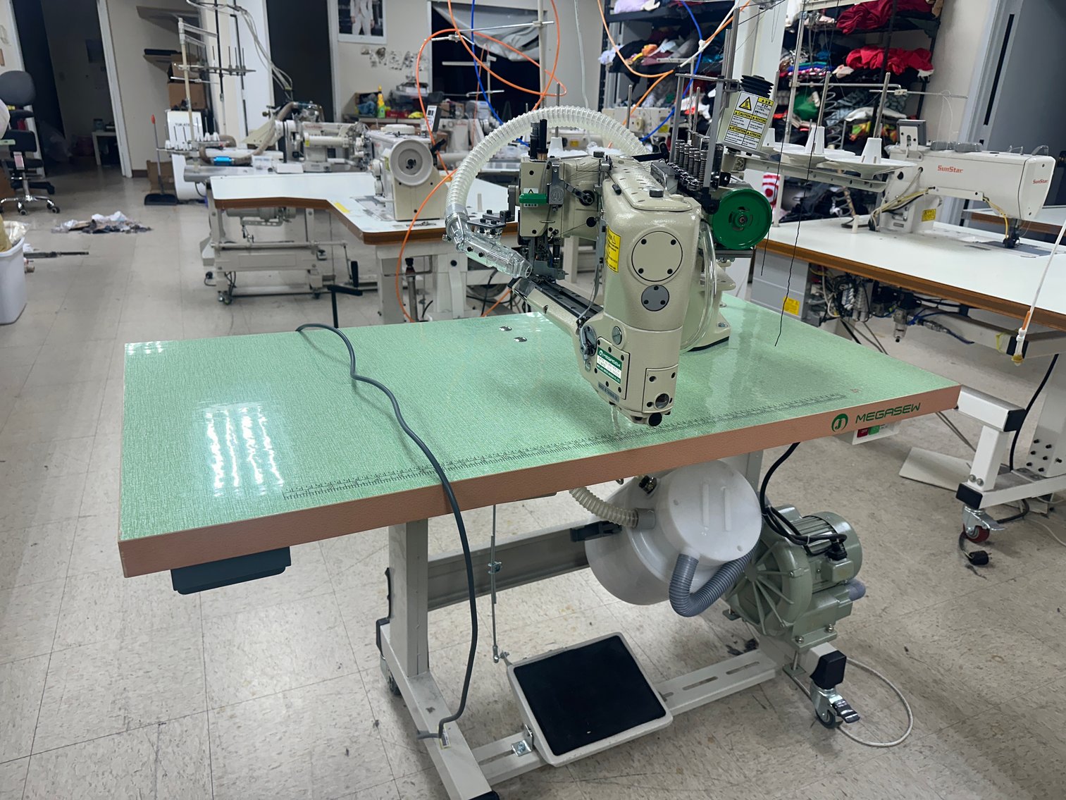 Image for Norcross (Atlanta) GA: Former Sewing Shop Assets- Sunstar Sewing Machines, Cutting Machines, Forklift, Fabrics & More