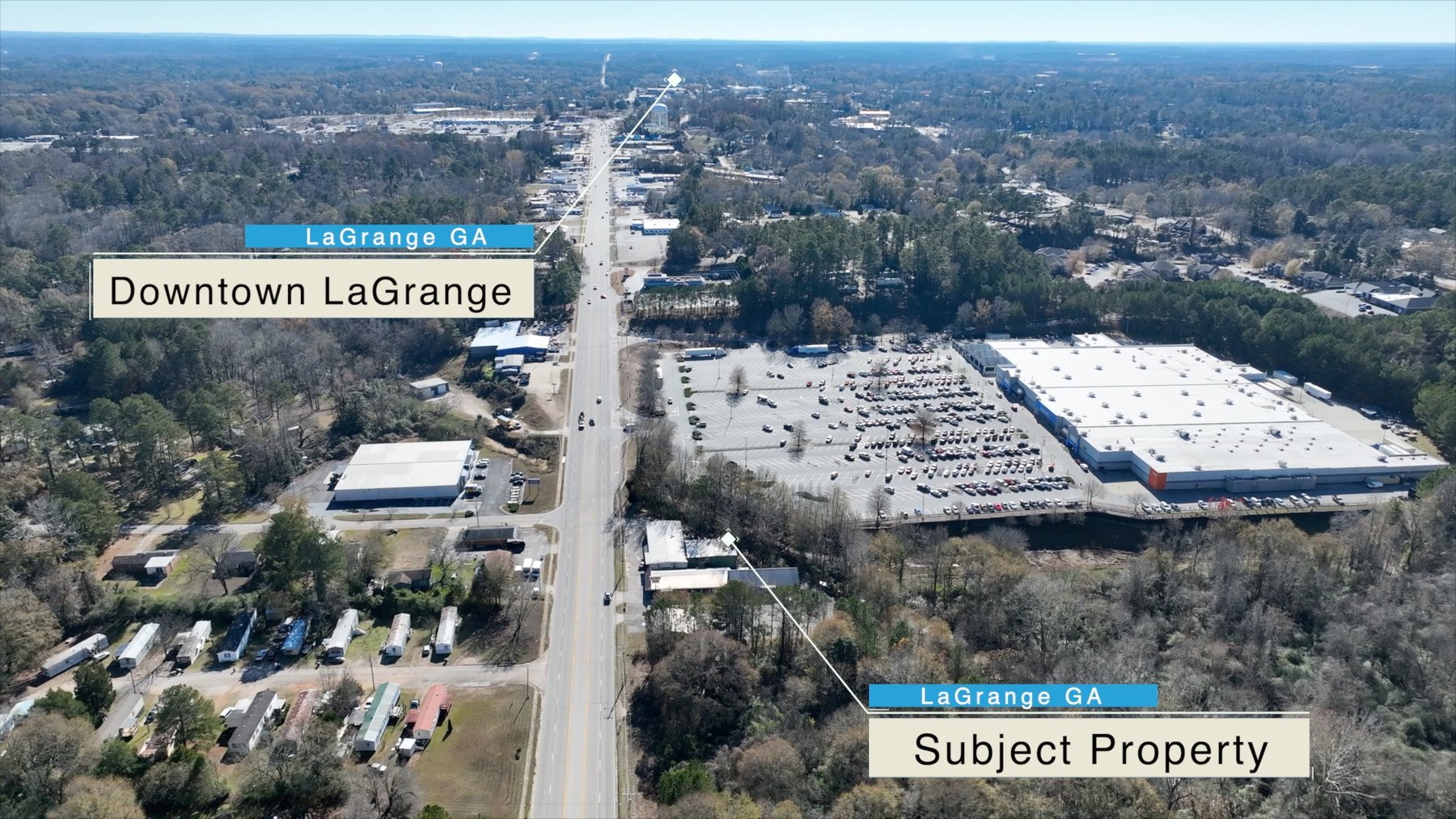 Image for LaGrange, GA: Two Adjacent Commercial Properties at  819 & 821 New Franklin Road (Troupe County)