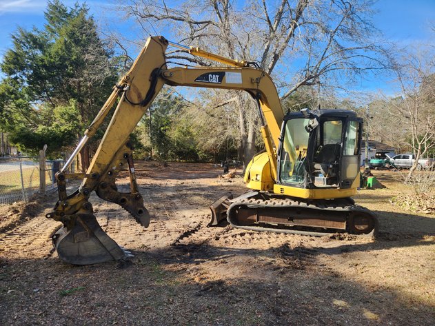 Image for North Charleston, SC: CAT 308C CR Excavator & Ford F-750 Chipper Truck